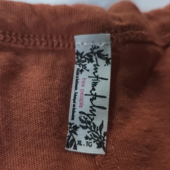 Free People Hailey Baby Tank Top Size XL Coral - Picture 5 of 5